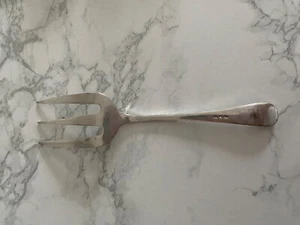 Victorian Silver Plated & Mother of Pearl Bread Fork Antique c1890 - Picture 1 of 2