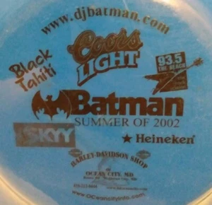 Verano 2002 DJ Batman Publicidad Frisbee Ocean City MD Harley Davidson Coors - Imagen 1 de 8