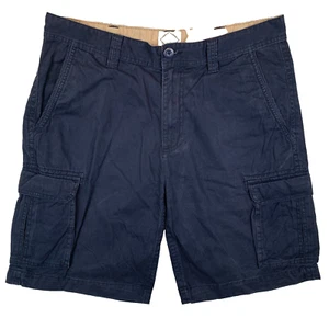 St John's Bay Navy Blue Cargo Cotton Workwear Shorts Men's Size 36 - Picture 1 of 16