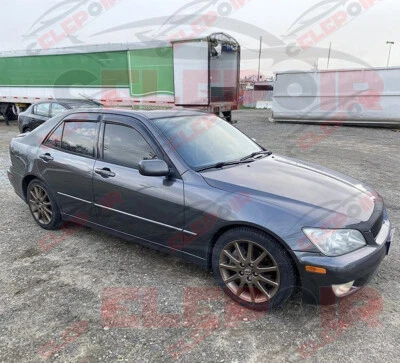 Para Lexus IS300 2001-2005 puerta lateral delantera y trasera ventana tintada negra visera ventilación Foto 1 de 4