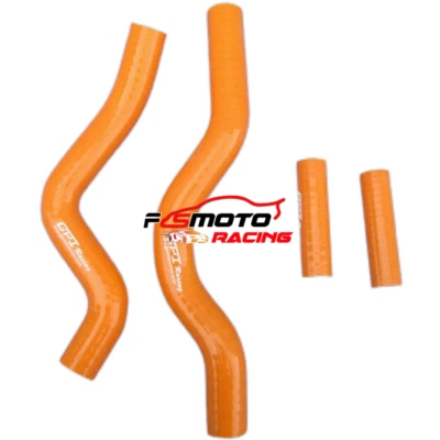 NARANJA PARA SUZUKI RM250 RM 250 2001-2008 2004 05 Silicona Radiador Refrigerante Manguera Foto 1 de 4