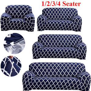 1/2/3/4 Seat Sofa Cover Stretch Elastic Fabric Couch Covers Slipcover Protector