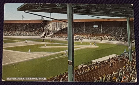 1916 - NAVIN PARK - DETROIT. MICH - HOME OF THE TIGERS - POSTCARD - ORIGINAL Cover