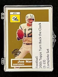 2005 Topps Football Turn Back the Clock Complete Set (1-22) Brady/Manning - Bild 1 von 23