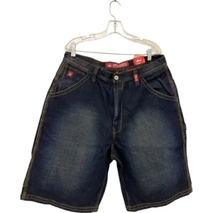 Pantalones Cortos De Colección JNCO Jeans Hombres 38 Pantalones Cortos Sueltos Y2K Años 90 Patín Bordado Corona Nuevos con Etiquetas - Imagen 1 de 8