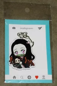 Demon Slayer Nezuko mit Mini Tanjiro Acryl Schlüsselanhänger - Neu - Bild 1 von 1