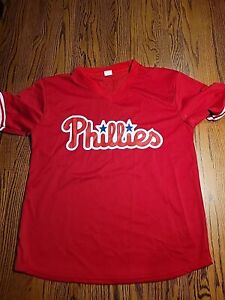 Philadelphia Phillies Mens Red Jersey Size XL MLB Baseball Rodolfo Castro #29