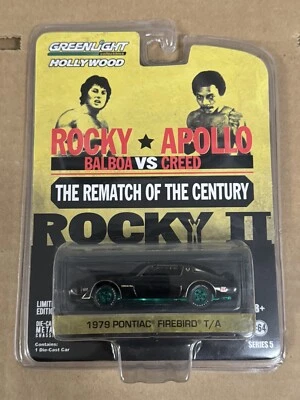 RARO Greenlight Green Machine 2013 Serie 5 Hollywood Rocky II Pontiac Firebird Foto 1 de 4