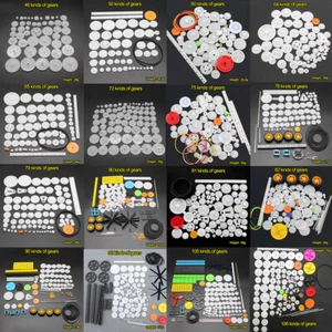 Kit pacchetto ingranaggi in plastica assortimento fai da te set accessori per robot auto giocattolo - Foto 1 di 25