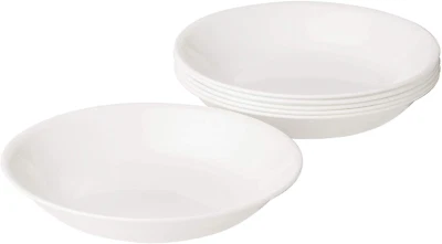SNAPSHOTS PUBLISHING COMPANY *Corelle Classic Winter Frost White Set of 6 Pasta Bowls 20-oz NEW