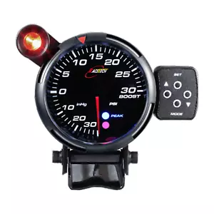 RACETECH Performance Electrical 80mm 3.15" Boost Gauge Warning Peak -30 ~ 30 PSI - Picture 1 of 10