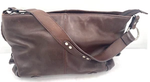 Borsa a mano La Diva Cognac marrone morbida lussuosa pelle hobo bag - Foto 1 di 11