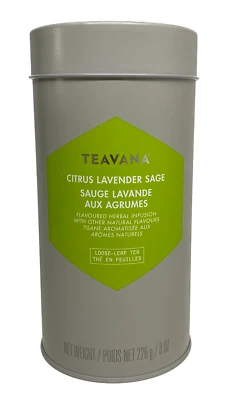 New Teavana Citrus Lavender Sage Empty 8oz Tea Tin Canister - No Tea - Image 1 of 4