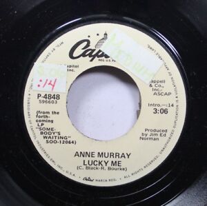 Pop Promo NM! 45 Anne Murray - Lucky Me / Auf Capitol
