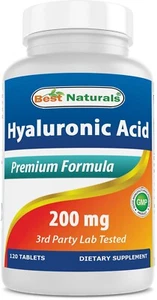 Best Naturals Hyaluronic Acid 200 mg 120 Tablets - Picture 1 of 6