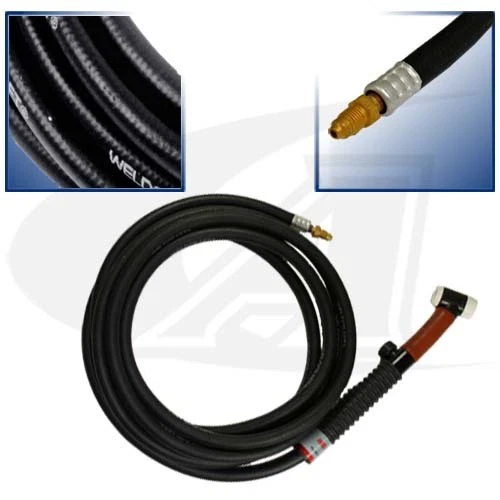 Paquete de antorchas estándar TIG refrigeradas por aire de 150 amperios: cable de una pieza de 25' - regular Foto 1 de 1