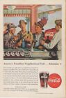 Vintage August 1946 Coca Cola Print Ad "America's Friendliest Neighborhood Club" Only $9.95 on eBay