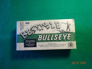 VINTAGE NRA FULL BOX 100 BUSTIBLE BULLSEYE CLAY TARGETS plus papers - Picture 1 of 13