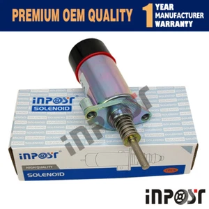 125-5774 Fuel Shut Off Solenoid 24V for Caterpillar 3204 3304 3304B 3306 3306B - Picture 1 of 2