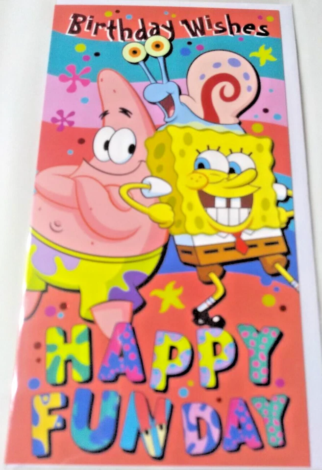 Spongebob Birthday card  Spongebob Squarepants birthday card - Image 1 of 1