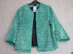 H&M Blazer grün NEU Etikett Gr 34 Büro Uni sexy Fashion Ballon Jacke * sold out - Bild 1 von 2