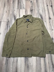 Brooks Brothers Mens Olive Green Cotton Field Jacket Size XL Casual & Versatile - Picture 1 of 10