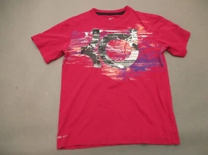 NIKE DRI-FIT Size S Girls Cotton Blend Crew Neck Short Sleeve Athletic Top 793 - Picture 1 of 6