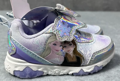 Disney Frozen-Toddler Anna & Elsa Multicolor Iluminado Princesa Zapatillas Talla 6 Foto 1 de 4
