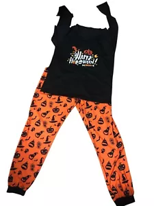 Happy Halloween Unisex Pajama Set Large - Picture 1 of 3
