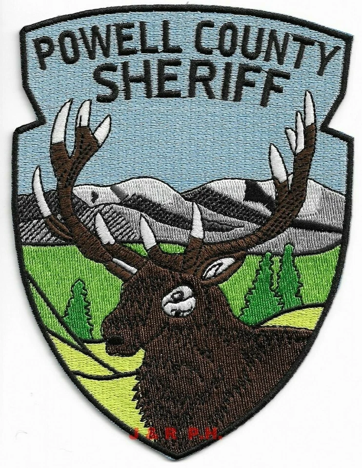 Parche de hombro de policía (incendio) del sheriff del condado de Powell, Montana (4" x 5,5") Foto 1 de 1