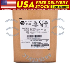 Allen-Bradley 25B-D4P0N104 NEW AB 25B-D4P0N104 PowerFlex 525 1.5kW 2Hp AC Drive - Picture 1 of 6