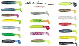 Charlie Brewer's Crappie Slider 1 -1/2" Grub 15/Pack ~ Farbe wählbar - Bild 1 von 14