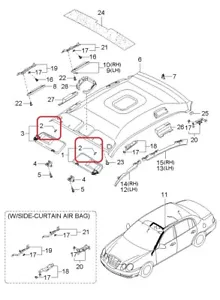 Sunvisor Bulb GENUINE KIA1864501009 Fits Various 1989-2006 Hyundai / Kia - Foto 1 di 2