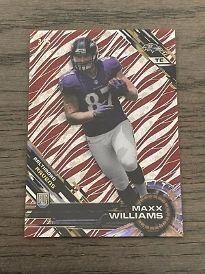 2015 Topps High Tek Red Orbit Diffractor Maxx Williams Rookie #49 Ravens /5 - Image 1 of 3