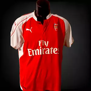 Arsenal London FC 2014 2015 home Sz M Puma shirt football jersey soccer - Bild 1 von 4