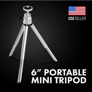 Power2000 Mini Table Top 360° Swivel 6 in. Tripod Stand For Photo Digital Camera - Picture 1 of 7