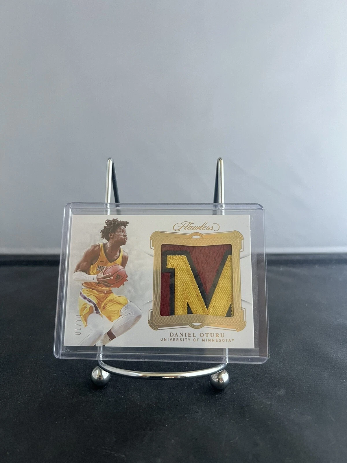 2020 Daniel Oturu College Flawless #01/10 Patch Gophers SICK PATCH Rookie Card