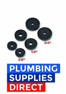 * Individual or Assortment of 2/4/10 Rubber Tap Washers In 3/8" - 1/2" - 3/4" - Picture 1 of 1