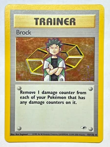 Carte Pokemon - Brock - 15/132 Eroi della Palestra - Holo Rare - WotC TCG 2000 - Foto 1 di 4