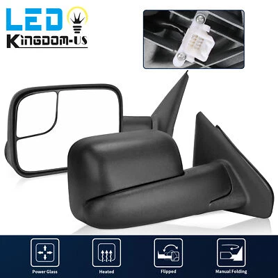 Espejo retrovisor eléctrico térmico del lado del conductor para Dodge RAM 02-08 1500/03-09 2500 3500 Foto 1 de 4