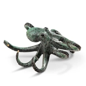 Dreamy Brass Swimming Octopus Centerpiece Indoor Outdoor Decor - Picture 1 of 1