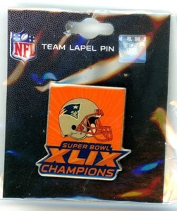 New England Patriots Champions Super Bowl XLIX Pin 49 Champs PSG NFL 2015 - Picture 1 of 2