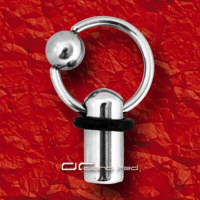 »»» BCR KLEMMKUGELRING u. PLUG Kombi PIERCING für Ohr, intim, Nase, Lippe 5504 - Bild 1 von 3