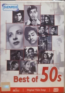 Best Of 50s Hits From 1950s - Bollywood Hindi Songs Video DVD (Region Free) - Picture 1 of 2