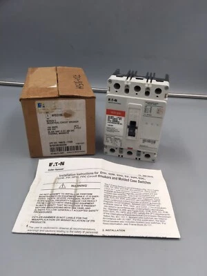 HOUSTON STOCK NEW EATON HFD3100 TYPE HFD 100 AMP 600 V FREE 2 DAY AIR BUY NOW - Image 1 of 4