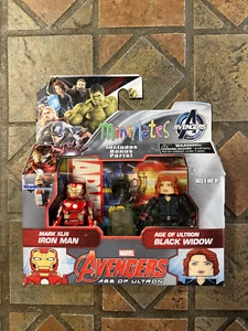 Marvel Minimates IRON MAN XLIII & BLACK WIDOW Avengers 2 Age Ultron Movie Wave - Bild 1 von 1