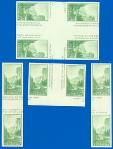 NATIONAL PARKS, GUTTER BLOCK/4, Horiz. & Vert Pair, Scott #769a, SCV $33.50 (SK) - Picture 1 of 1