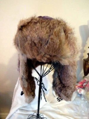 NEW MAD BOMBER TRAPPER HAT RABBIT FUR SIZE M HUNTING AVIATOR CAMO - Image 1 of 4
