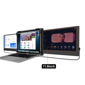 Portable Triple Monitor for 13-17.3" Laptop FHD 1080P IPS Dual Screens Extender - Picture 1 of 19