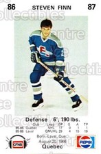 1986-87 Fredericton Express #6 Steven Finn